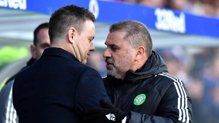 Rangers manager Michael Beale and Celtic manager Ange Postecoglu